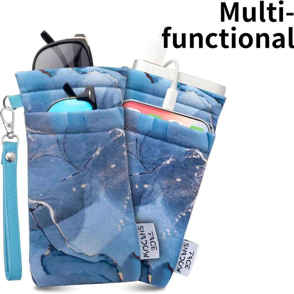 Double Glasses Case Microfiber Soft Squeeze Top F… - image 6